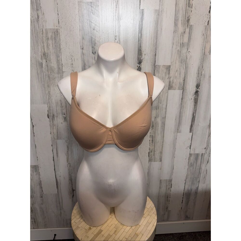 Nautica Tan T-Shirt Bra Womens Size 40D Full Coverage Underwire Comfort Nude
